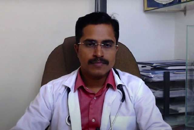 dr pravin in apron