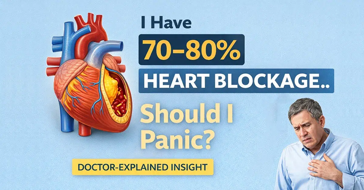 70-80% heart blockage treatment