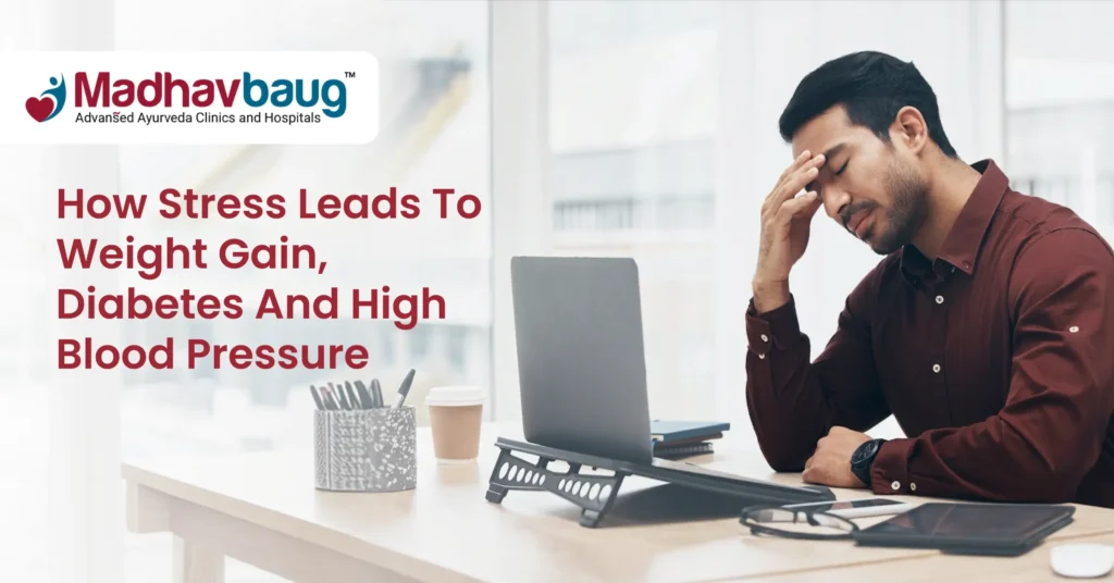 how stress affects weight blood sugar and blood pressure