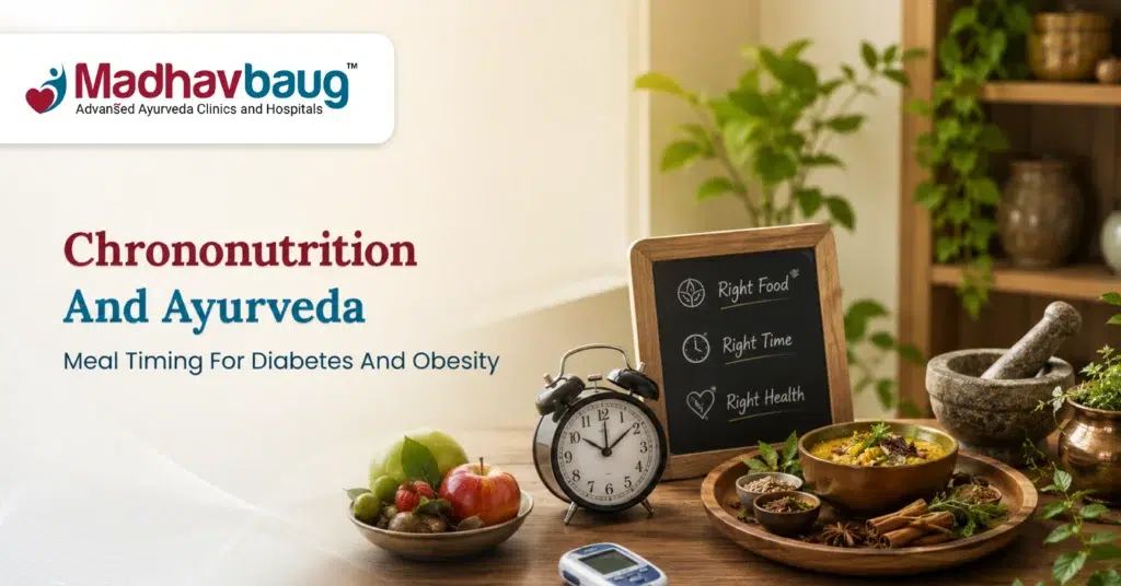 Chrononutrition and Ayurveda: Meal Timing for Diabetes and Obesity