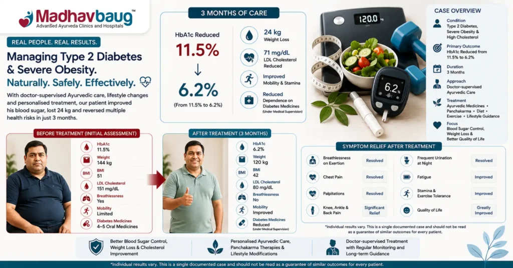 Case Study Managing Type 2 Diabetes and Severe Obesity with Lifestyle Changes and Ayurvedic Care 1